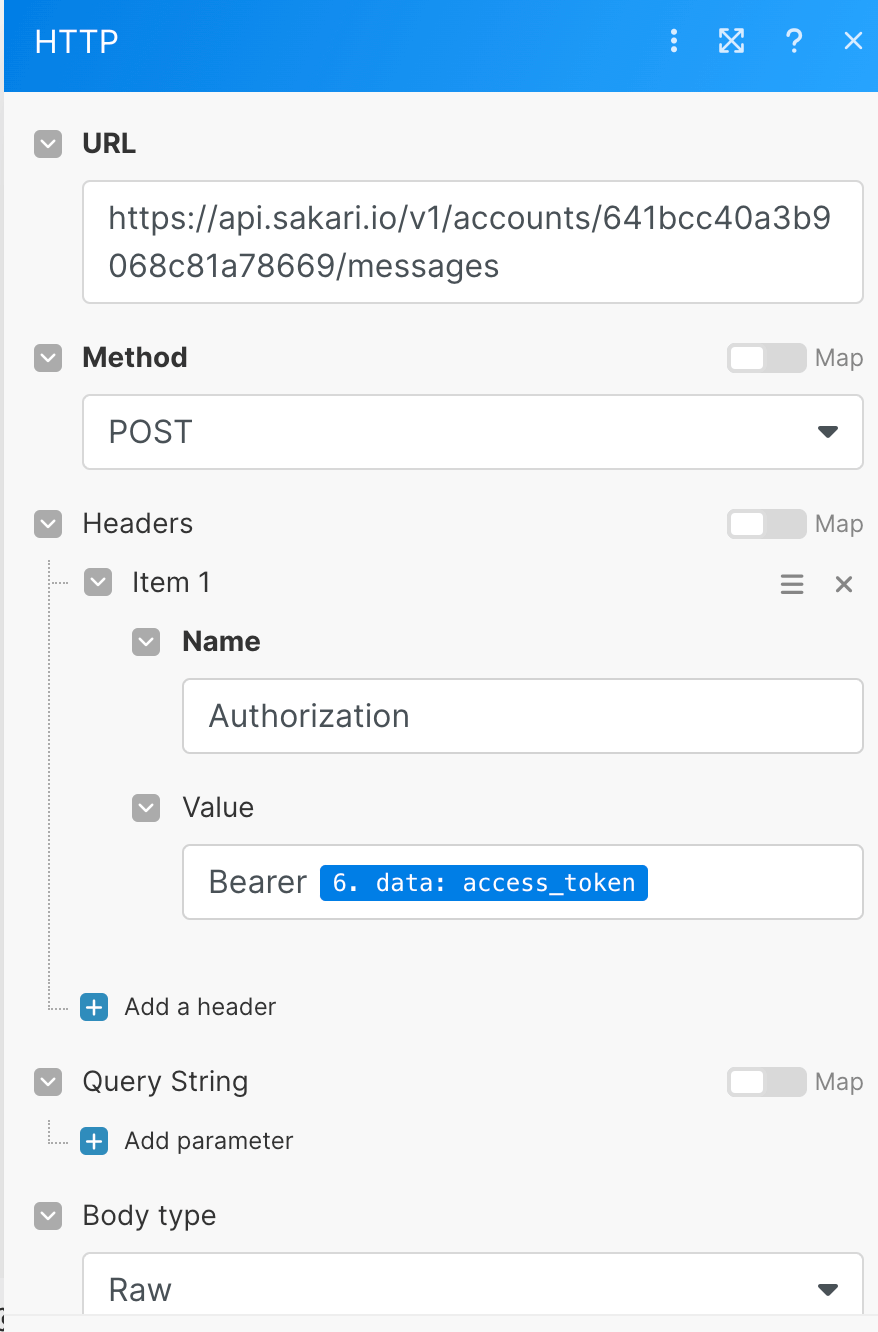 send sms using sakari api