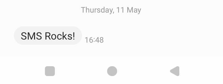 sms message