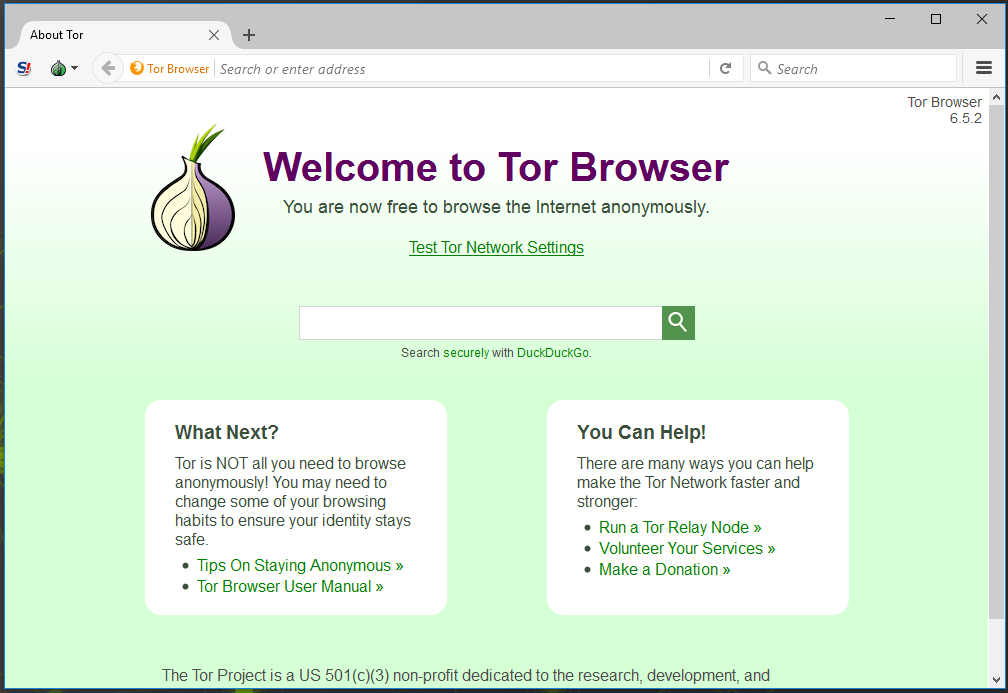 tor successful sign in